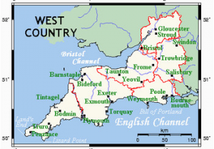 Sw England Map West Country Revolvy