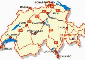 Switzerland On A Map Of Europe Awesome Map Of Switzerland tourist Travelquaz Map Of
