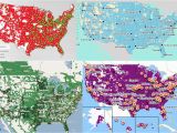 T Mobile Coverage Map Minnesota Verizon Vs Sprint Coverage Map World Map with Country Names