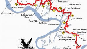 Tail Of the Dragon Tennessee Map the Dragon Tennessee todmap 267×300 the Tail Of the Dragon Tail