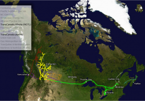 Tar Sands Canada Map Oil Energy British Columbia