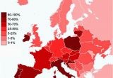 Temperature Map Europe Catholics In Europe Maps Geography History Politics