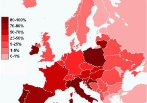 Temperature Map Europe Catholics In Europe Maps Geography History Politics