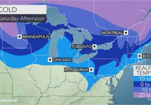 Temperature Map Of Canada Cold Blustery Weather to Spread Over northeastern Us Through Saturday