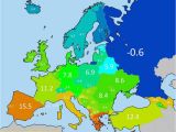 Temperature Map Of Europe Average Annual Temperature Of European Countries