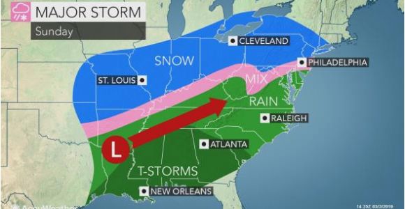 Temperature Map Of Texas Snow to Sweep Along I 70 Corridor Of Central Us Paving the Way for A