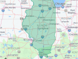 Tennessee area Code Map Listing Of All Zip Codes In the State Of Illinois