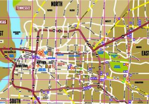 Tennessee attractions Map Memphis Map Map Of Memphis the Surrounding areas