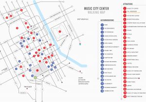 Tennessee attractions Map Walking Map Nashvillemusiccitycenter Com