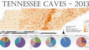 Tennessee Caves Map Tennessee Cave Density 2013 Maps Geography History Politics