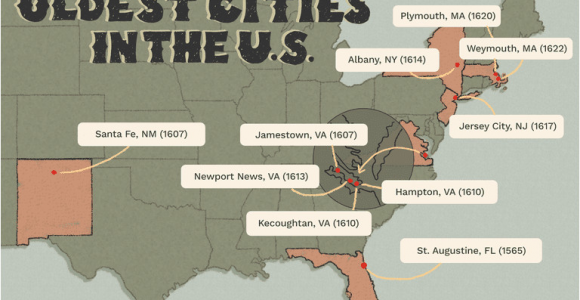 Tennessee Colony Tx Map 10 Oldest Cities In the United States