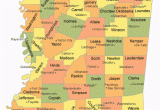 Tennessee County Map with Cities Mississippi County Map