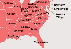 Tennessee Dry Counties Map the Complete List Of Lewd sounding town Names In America Estately Blog