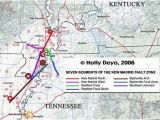 Tennessee Fault Line Map New Madrid Earthquake Seismic Zone Maps P3