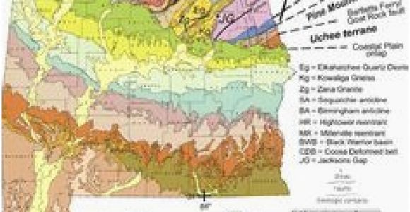 Tennessee Geologic Map Geologic Map Of Alabama Secretmuseum