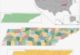 Tennessee Map Showing Counties Old Historical City County and State Maps Of Tennessee