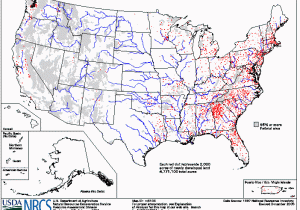 Tennessee Natural Resources Map Acres Of forest Land Converted to Developed Land 1992 1997 Nrcs