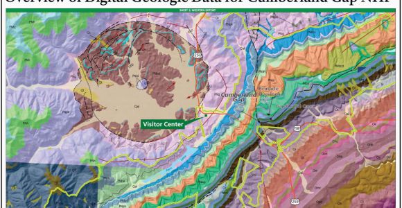 Tennessee Natural Resources Map Nps Geodiversity atlas Cumberland Gap National Historical Park