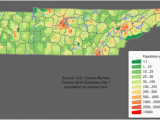 Tennessee Population Density Map Center Of Population Revolvy