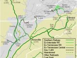Tennessee Railroad Map sou southern Railway Appalachian Railroad Modeling
