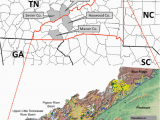 Tennessee River On A Map Locations Of the Pigeon River Basin and Coweeta River Basin A