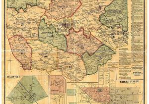 Tennessee Road Map with Counties Amazon Com Bedford County Tennessee 1878 Wall Map Reprint with