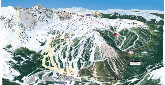 Tennessee Ski Resorts Map Trail Map Arapahoe Basin