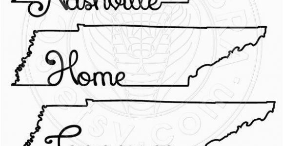 Tennessee State Map Outline Tennessee Map Outline Typography Clipart Svg Eps by Scrapcobra