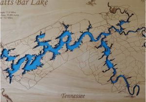 Tennessee Tax Map Watts Bar Lake Tennessee Wood Laser Cut Map Phds On Artfire