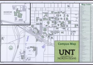 Tennessee Tech University Map University Of north Texas Campus Map 2014 15 Side 1 Of 2