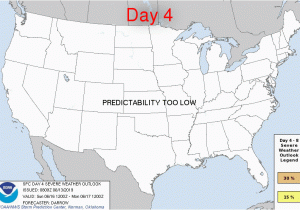 Tennessee tornado Map Storm Prediction Center Jun 13 2019 Day 4 8 Severe Weather Outlook