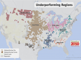 Texas 4 Regions Map Our Maps America 2050