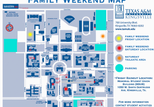 Texas A&amp;m Kingsville Map Family Weekend 2018