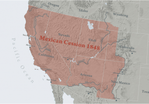 Texas and Mexican War Map the Mexican American War