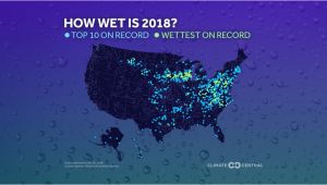Texas Annual Rainfall Map 2018 S Precipitation Records On One Map Climate Central