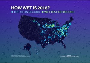 Texas Annual Rainfall Map 2018 S Precipitation Records On One Map Climate Central