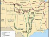 Texas Cattle Trails Map 35 Best Cattle Drives Images Cattle Drive American Frontier City