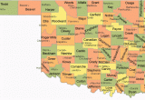 Texas County Seat Map Oklahoma County Map
