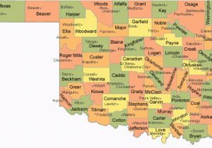 Texas County Seat Map Oklahoma County Map