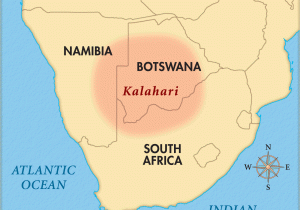 Texas Desert Map Kalahari Desert National Geographic