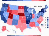 Texas Election Results Map Presidential Election Of 1992