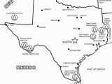 Texas Map Coloring Page Map Of Texas Black and White Sitedesignco Net