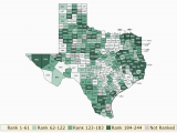 Texas Medical Center Map Texas Rankings Data County Health Rankings Roadmaps