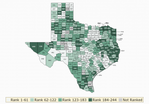 Texas Medical Center Map Texas Rankings Data County Health Rankings Roadmaps