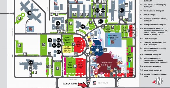 Texas Medical Center Parking Map Facility Maps Central Texas Veterans Health Care System