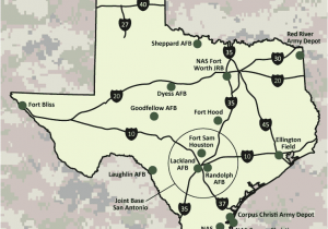 Texas Military Bases Map Air force Bases Texas Map Business Ideas 2013