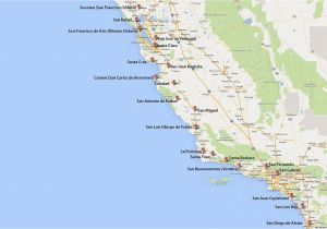 Texas Mission Map southern California Missions Map Secretmuseum