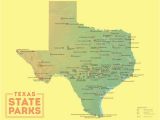 Texas National forest Map Texas State Parks Map 11×14 Print Best Maps Ever