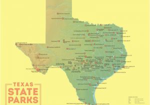 Texas National forest Map Texas State Parks Map 11×14 Print Best Maps Ever