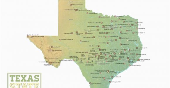 Texas National Parks Map Amazon Com Best Maps Ever Texas State Parks Map 18×24 Poster Green